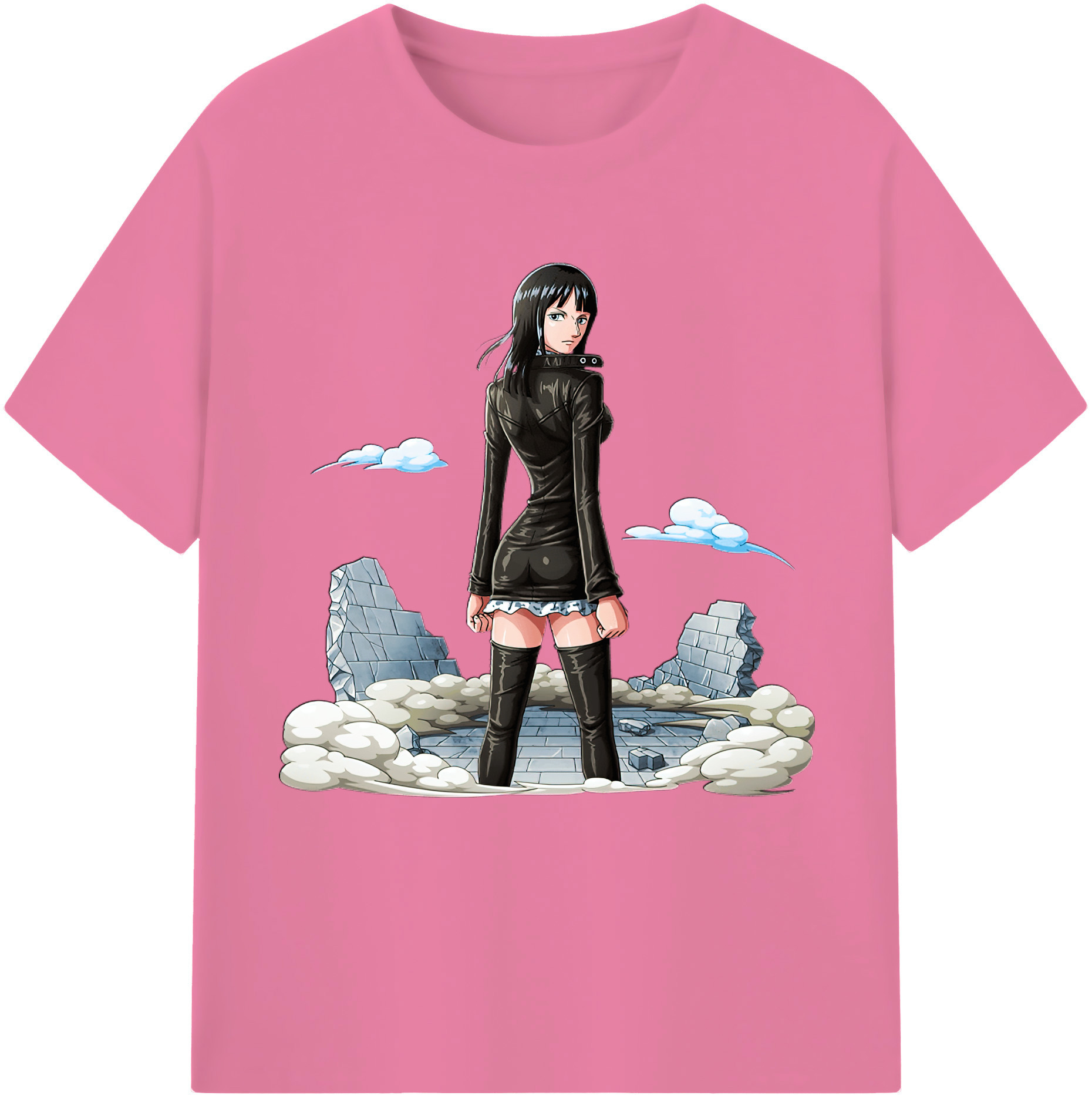 ワンピース ニコ・ロビン ONE PIECE Nico Robin 綿100％半袖Tシャツ（フロントプリント）